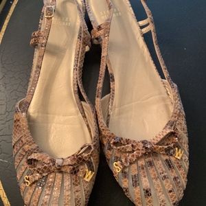 Ballet slingback snakeskin Stuart Weitman